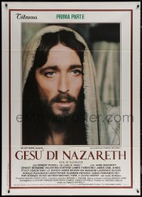 7c0198 JESUS OF NAZARETH part 1 Italian 1p 1977 Franco Zeffirelli, great portrait of Robert Powell!