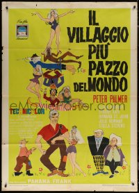7c0227 LI'L ABNER Italian 1p 1961 cool different Nigkelina art of Al Capp's comic characters, rare!