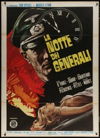 7c0272 NIGHT OF THE GENERALS Italian 1p R1970s different art of Nazi Peter O'Toole over naked woman!