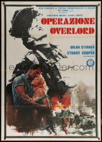 7c0288 OVERLORD Italian 1p 1977 English World War II movie about D-Day, cool artwork!