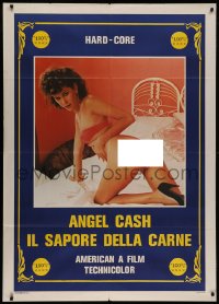 7c0290 PANDORA'S MIRROR Italian 1p 1984 sexy image of woman wearing nearly nothing in bed, rare!