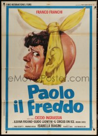 7c0292 PAOLO IL FREDDO Italian 1p 1974 Piero Ermanno Iaia art of Franco Franchi huge big ear!