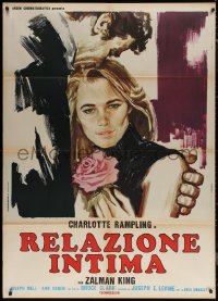 7c0358 SKI BUM Italian 1p 1975 great different art of Charlotte Rampling holding rose!