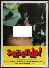 7c0411 UP! Italian 1p 1978 Russ Meyer's Superup!, sexy completely different leather mask image!