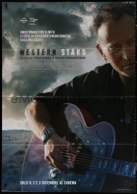 7c0425 WESTERN STARS advance Italian 1p 2019 great close up of Bruce Springsteen with guitar!
