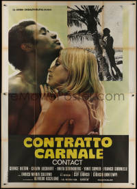 7c0442 AFRICAN DEAL Italian 2p 1973 naked Calvin Lockhart & Anita Strindberg, Contact, very rare!
