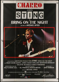 7c0479 BRING ON THE NIGHT Italian 2p 1986 Sting performing with guitar, directed by Michael Apted!
