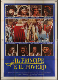 7c0499 CROSSED SWORDS Italian 2p 1977 Prince & the Pauper with sexy Raquel Welch added!