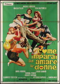 7c0564 HOW I LEARNED TO LOVE WOMEN Italian 2p 1969 Elsa Martinelli, Michele Mercier, Anita Ekberg!