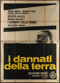 7c0566 I DANNATI DELLA TERRA Italian 2p 1968 Valentino Orsini's The Damned of the Earth, rare!