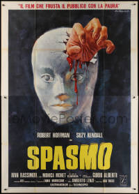 7c0694 SPASMO Italian 2p 1974 Umberto Lenzi Spasmo, cool gruesome bloody head art by Ezio Tarantelli