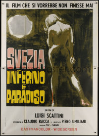 7c0704 SWEDEN HEAVEN & HELL Italian 2p 1969 full-length Sandro Symeoni art of naked woman!