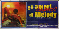 7c0744 MELODY IN LOVE Italian 3p 1979 Enzo Sciotti art of near-naked couple in ocean at sunset!