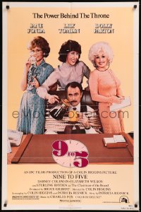 7d0551 9 TO 5 1sh 1980 Dolly Parton, Jane Fonda & Lily Tomlin w/tied up Dabney Coleman!