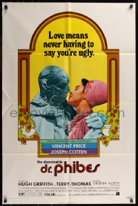7d0555 ABOMINABLE DR. PHIBES 1sh 1971 Price, love means never having to say you're ugly