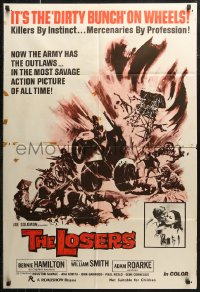 7d0281 LOSERS Aust 1sh 1971 it's The Dirty Bunch on wheels, the Army handed them a license to kill!