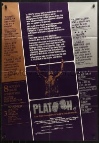 7d0286 PLATOON Aust 1sh 1987 Oliver Stone, Tom Berenger, Willem Dafoe, Vietnam War!