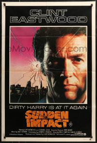 7d0297 SUDDEN IMPACT Aust 1sh 1983 Clint Eastwood is at it again as Dirty Harry, great image!