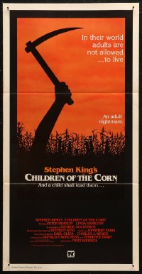 7d0345 CHILDREN OF THE CORN Aust daybill 1983 Stephen King horror, and a child shall lead them!