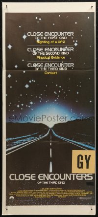 7d0350 CLOSE ENCOUNTERS OF THE THIRD KIND Aust daybill 1977 Steven Spielberg sci-fi classic!