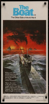 7d0357 DAS BOOT Aust daybill 1982 The Boat, Wolfgang Petersen German World War II submarine classic!