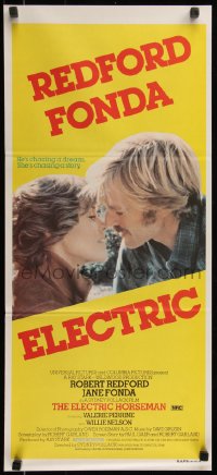 7d0374 ELECTRIC HORSEMAN Aust daybill 1980 Sydney Pollack, Robert Redford & Jane Fonda!
