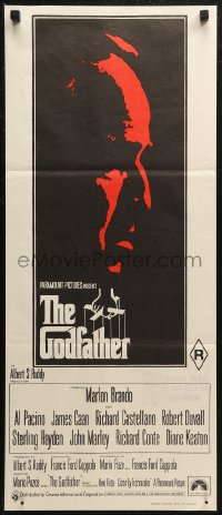 7d0389 GODFATHER Aust daybill 1972 Marlon Brando & Al Pacino in Francis Ford Coppola classic!