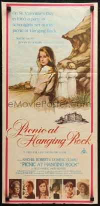 7d0448 PICNIC AT HANGING ROCK Aust daybill 1975 Peter Weir classic about vanishing schoolgirls!