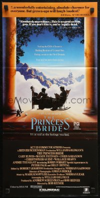 7d0453 PRINCESS BRIDE Aust daybill 1987 Rob Reiner fantasy classic as real as the feelings you feel!