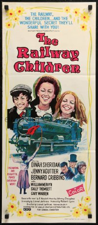 7d0457 RAILWAY CHILDREN Aust daybill 1971 Jenny Agutter, what secret turns their world upside down?
