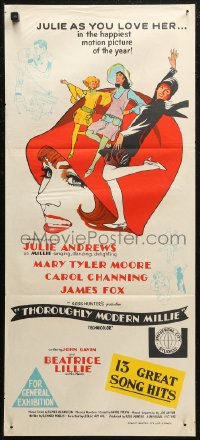 7d0507 THOROUGHLY MODERN MILLIE Aust daybill 1967 art of singing & dancing Julie Andrews!