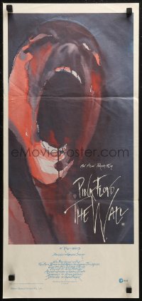 7d0525 WALL Aust daybill 1982 Pink Floyd, Roger Waters, rock & roll, great Gerald Scarfe art!