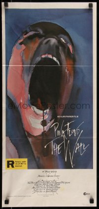 7d0526 WALL 2nd printing Aust daybill 1982 Pink Floyd, Roger Waters, rock & roll, Gerald Scarfe art!