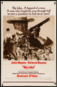 7d0611 BIG JAKE style B 1sh 1971 John Wayne fought through hell to save a grandson he had never seen!