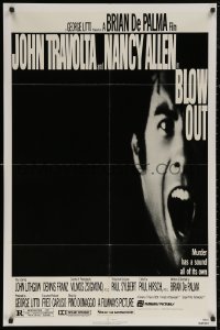 7d0628 BLOW OUT 1sh 1981 John Travolta, Brian De Palma, murder has a sound all of its own!