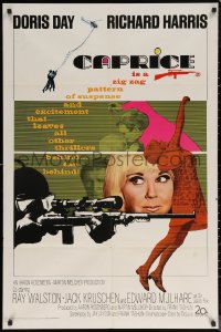 7d0666 CAPRICE 1sh 1967 great images of pretty Doris Day, Richard Harris, spy comedy!