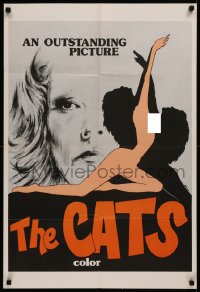 7d0676 CATS 23x34 1sh 1976 Les Felines, great sexy art and... it's an outstanding picture!