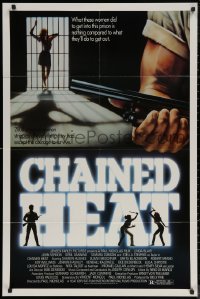 7d0677 CHAINED HEAT 1sh 1983 Linda Blair, 2000 chained women stripped of everything they had!