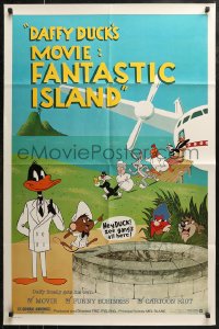 7d0724 DAFFY DUCK'S MOVIE: FANTASTIC ISLAND 1sh 1983 Daffy Duck, Bugs Bunny, Sylvester, Yosemite Sam