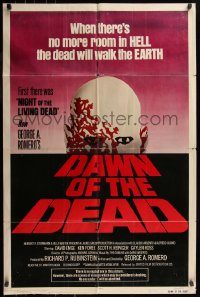 7d0728 DAWN OF THE DEAD 1sh 1979 George Romero, no more room in HELL for the dead, Powers art!