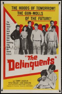 7d0735 DELINQUENTS 1sh 1957 Robert Altman, Tom Laughlin way before starring in Billy Jack!