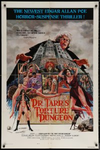 7d0764 DR. TARR'S TORTURE DUNGEON style B 1sh 1976 Joseph Musso art of babes tortured!