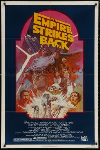 7d0780 EMPIRE STRIKES BACK NSS style 1sh R1982 George Lucas sci-fi classic, cool artwork by Tom Jung!