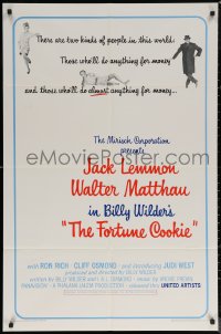 7d0810 FORTUNE COOKIE 1sh 1966 art of Jack Lemmon & Walter Matthau, Billy Wilder!