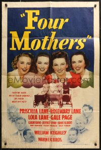 7d0813 FOUR MOTHERS 1sh 1941 Priscilla, Rosemary & Lola Lane plus Gale Page with babies!