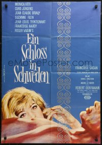 7d0223 CHATEAU EN SUEDE German 1964 Roger Vadim, wonderful art and images of Monica Vitti, Brialy!