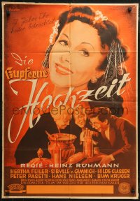 7d0231 DIE KUPFERNE HOCHZEIT German 1948 great different art of The Copper Wedding, Ruhmann!