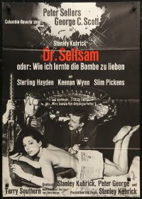 7d0232 DR. STRANGELOVE German 1964 Stanley Kubrick classic, images of Sellers, Sterling Hayden!