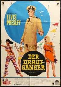 7d0234 EASY COME, EASY GO German 1967 different art of enlisted man Elvis Presley & girls!