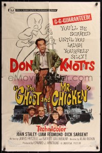 7d0838 GHOST & MR. CHICKEN 1sh 1966 Don Knotts, you'll be scared til you laugh yourself silly!